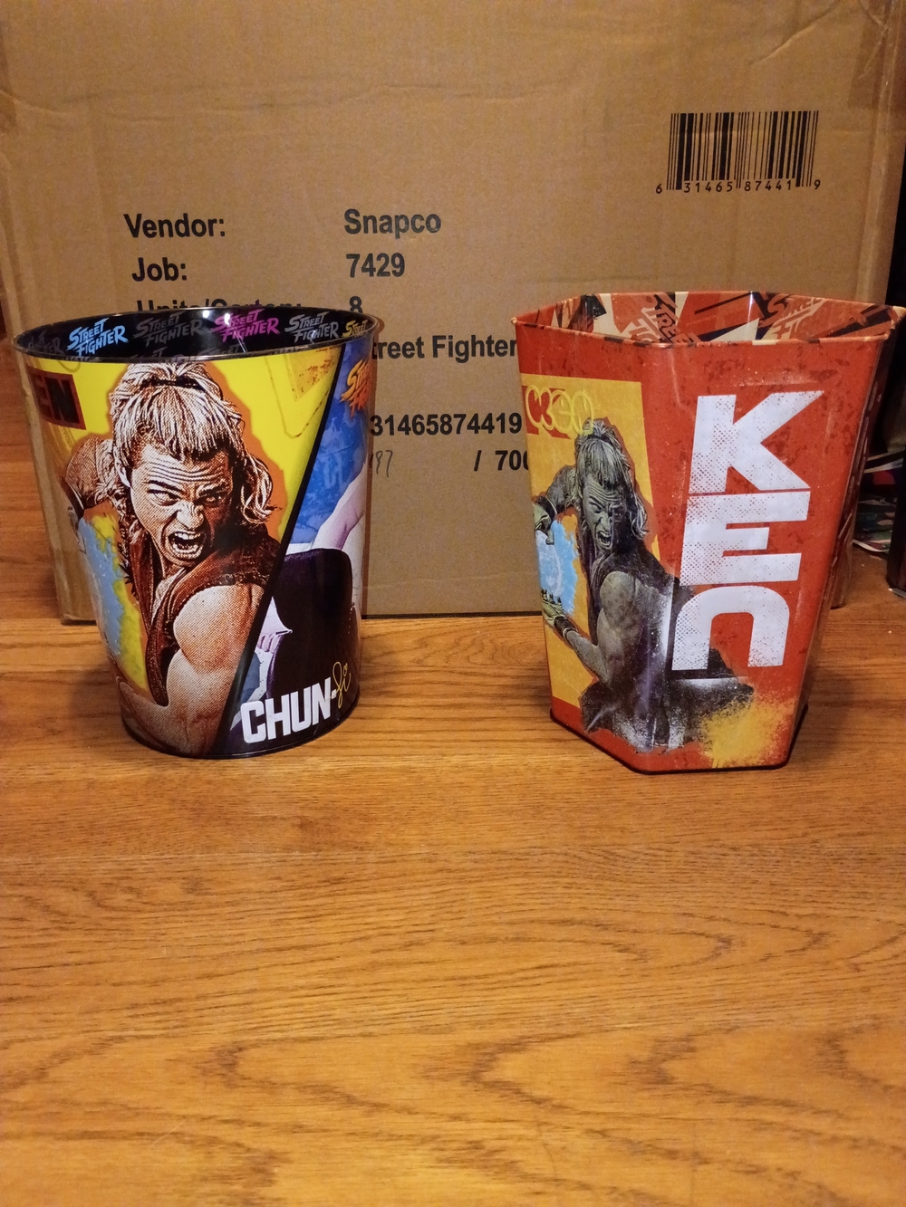 Street Fighter Movie 2026 Popcorn Bucket Tin Set AMC Theaters NEW